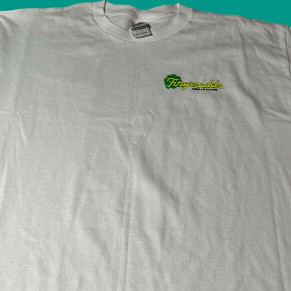 Vintage Y2K Las Vegas Fitzgeralds Casino Lucky Day Mens XL White T Shirt - Picture 4 of 11